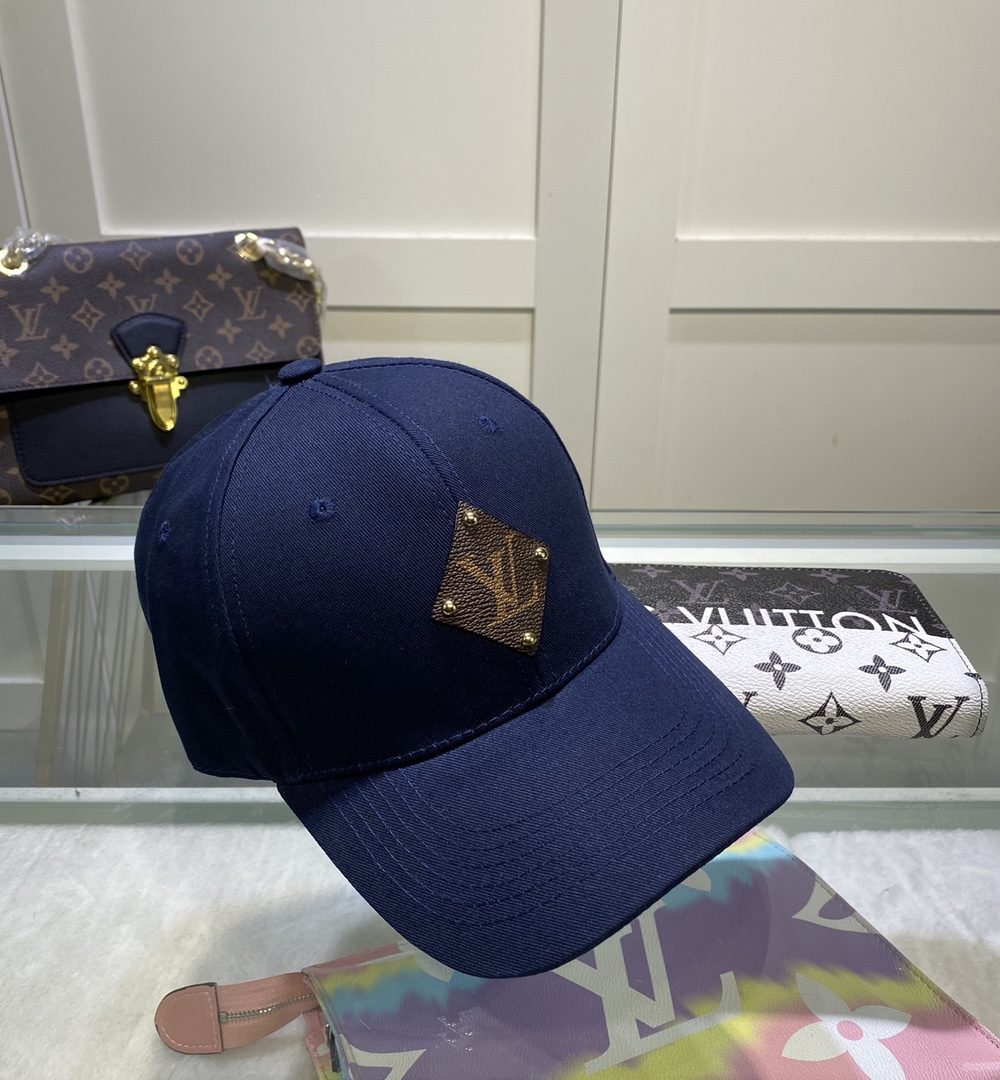 Louis Vuitton Embroidered Logo Baseball Cap Purple LV Cap