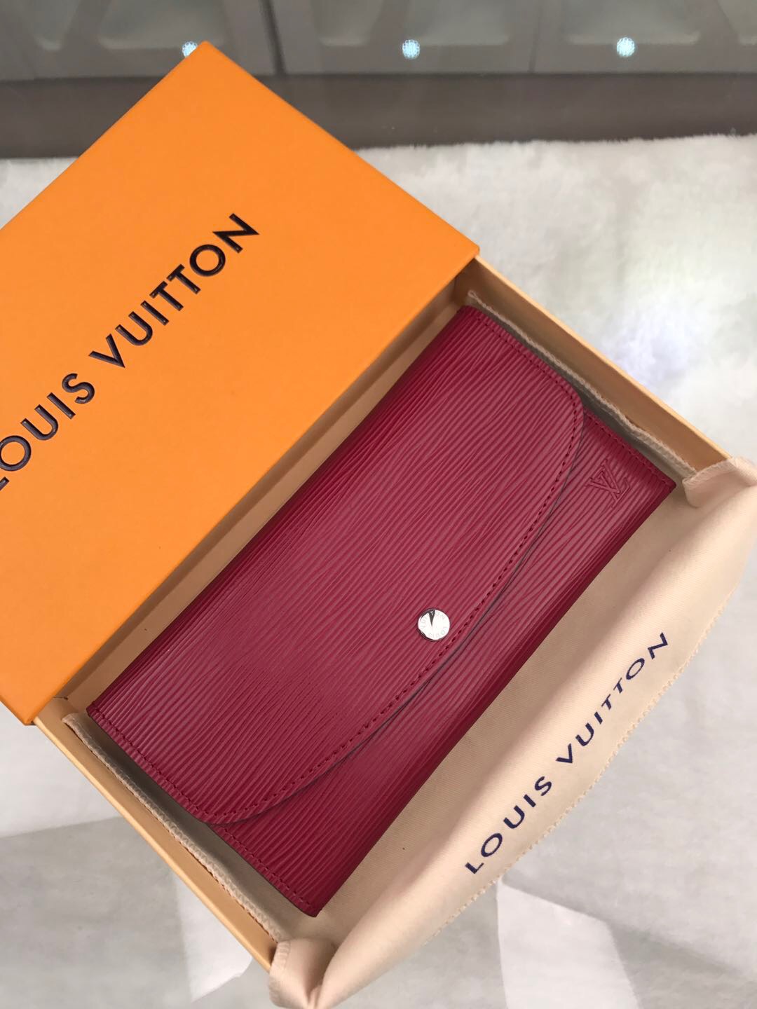 1:1 Replica Louis Vuitton Emilie Wallet Epi Fuchsia For Women, Women's Wallets 7.5in/19cm LV - Image 6