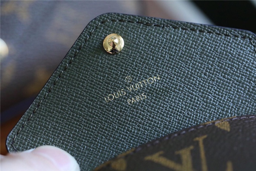 1:1 Replica Louis Vuitton Felicie Strap & Go Monogram Canvas Khaki Green For Women, Women's Wallets 6.7in/17cm LV M80091 - Image 13