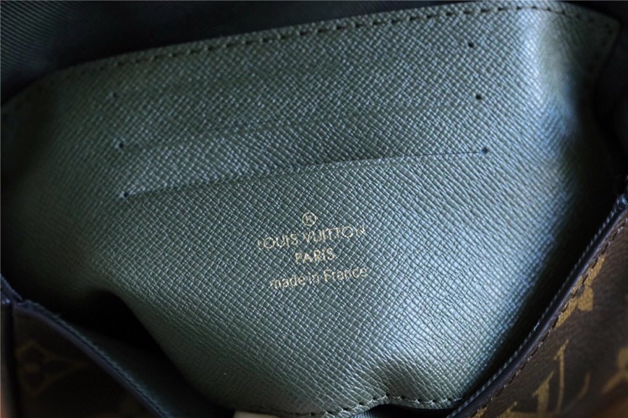 1:1 Replica Louis Vuitton Felicie Strap & Go Monogram Canvas Khaki Green For Women, Women's Wallets 6.7in/17cm LV M80091 - Image 10