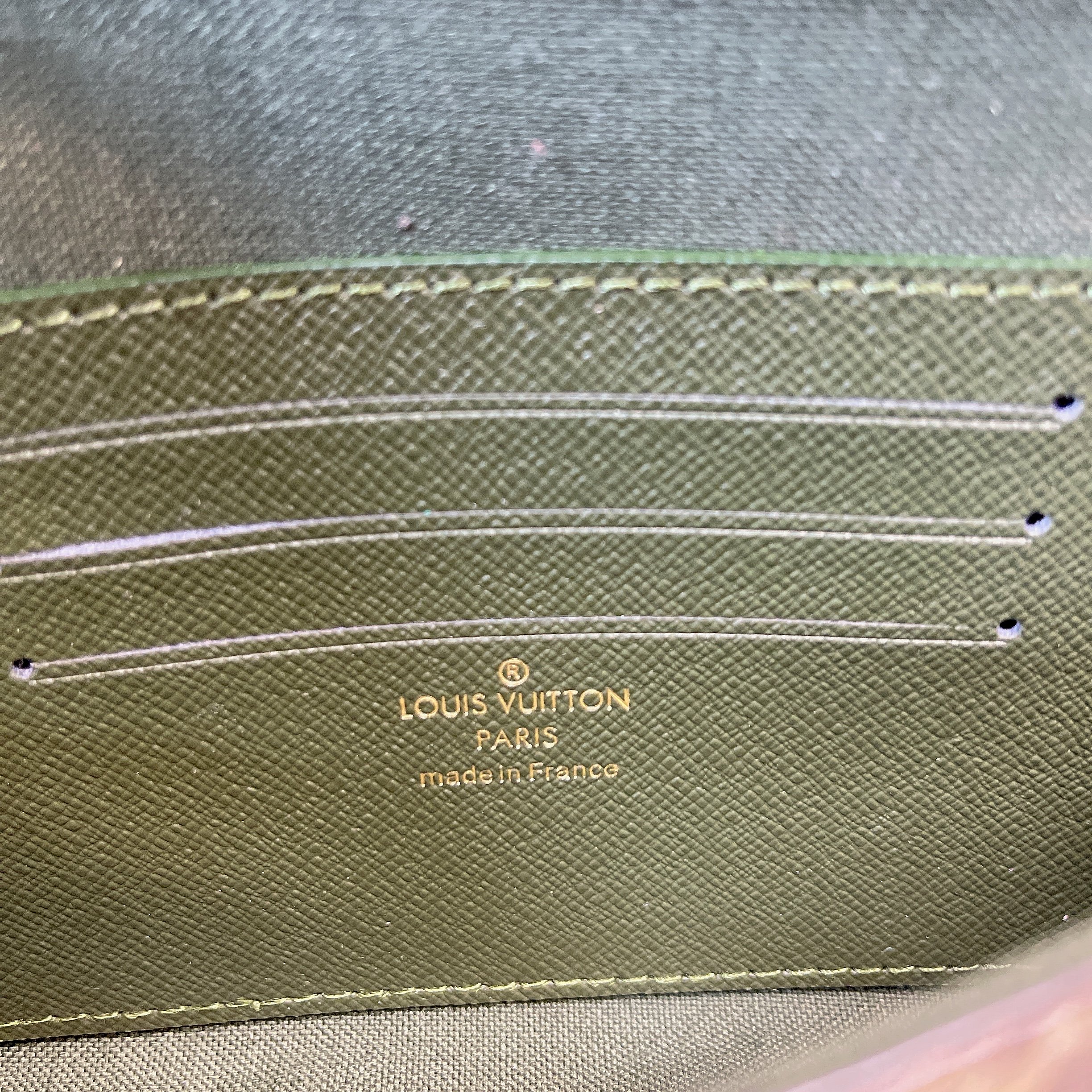 1:1 Replica Louis Vuitton Felicie Strap & Go Monogram Canvas Khaki Green For Women, Women's Wallets 6.7in/17cm LV M80091 - Image 2