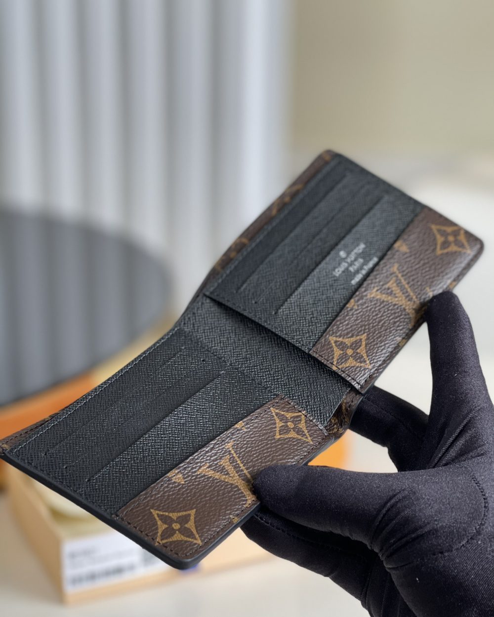1:1 Replica Louis Vuitton Gaspar Wallet Monogram Macassar Canvas For Men, Men's Wallet 11cm LV M93801