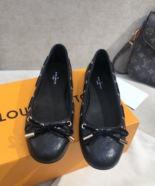 Louis Vuitton Gloria Flat Loafer Black For Women LV
