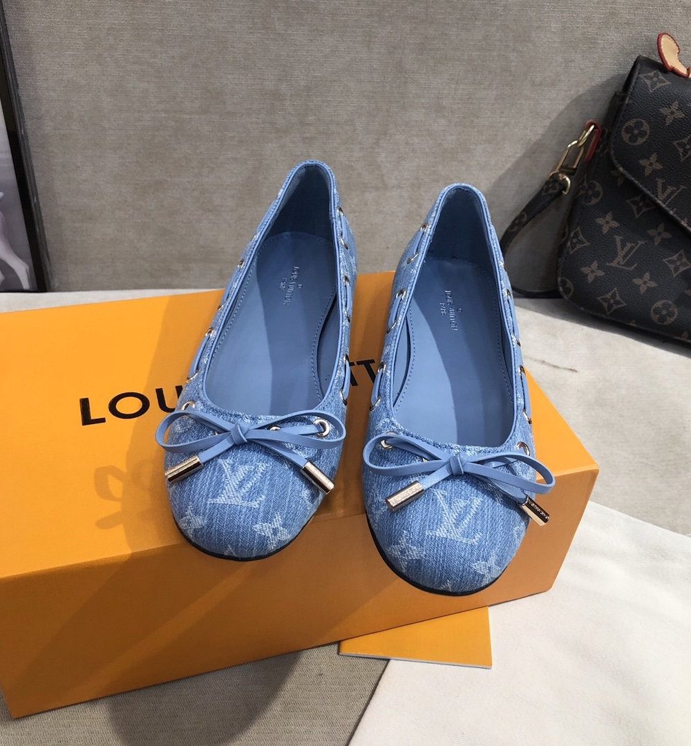 Louis Vuitton Gloria Flat Loafer Blue For Women LV