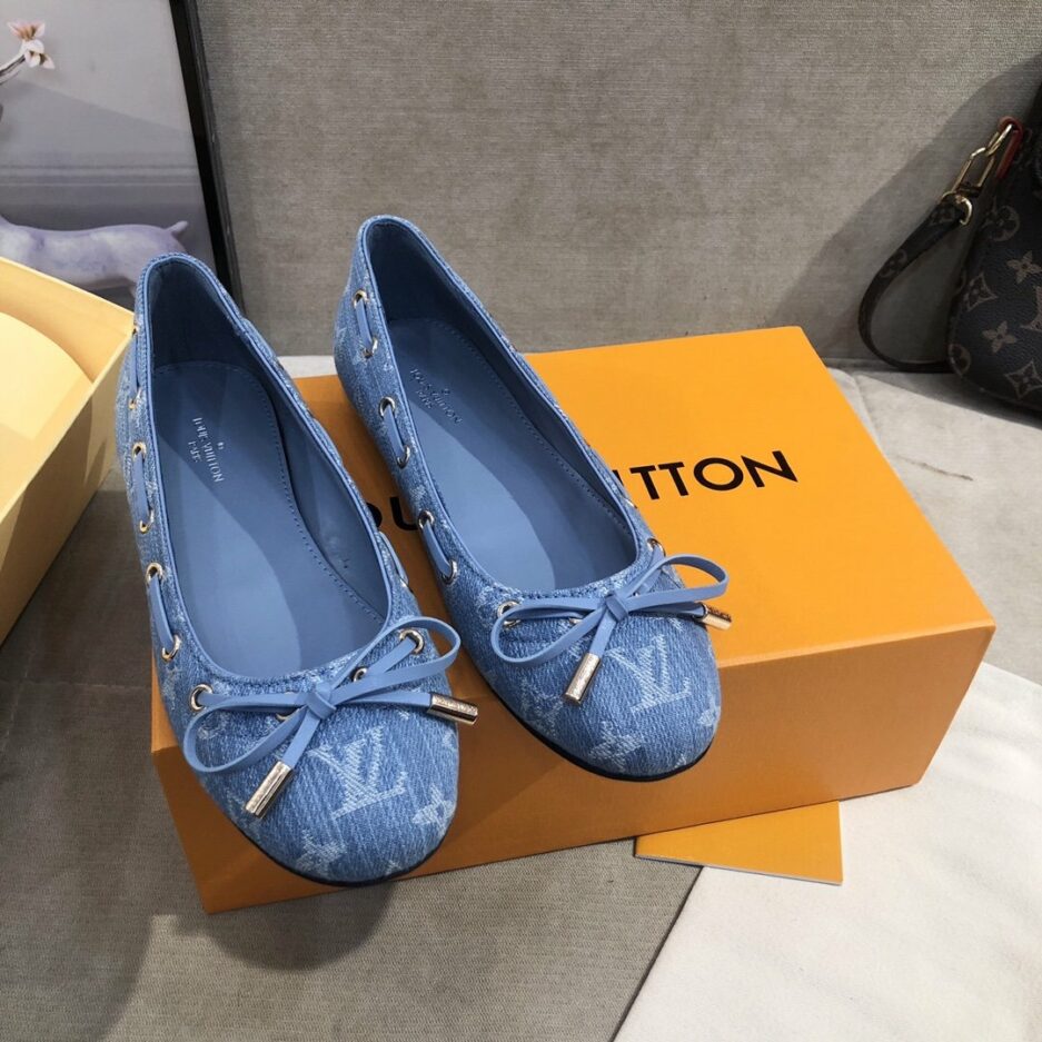 Louis Vuitton Gloria Flat Loafer Blue For Women LV - Image 10