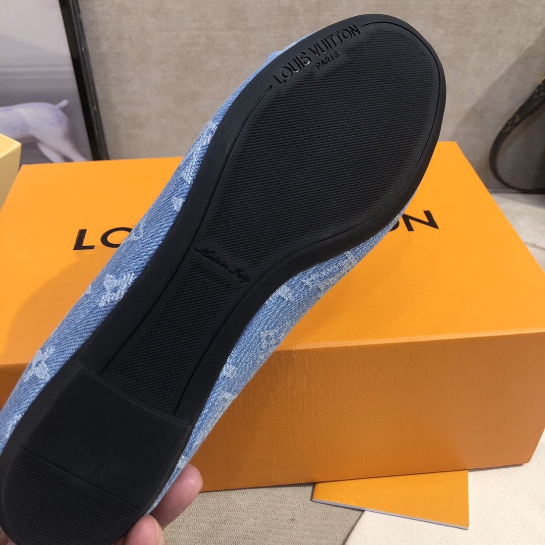 Louis Vuitton Gloria Flat Loafer Blue For Women LV - Image 2