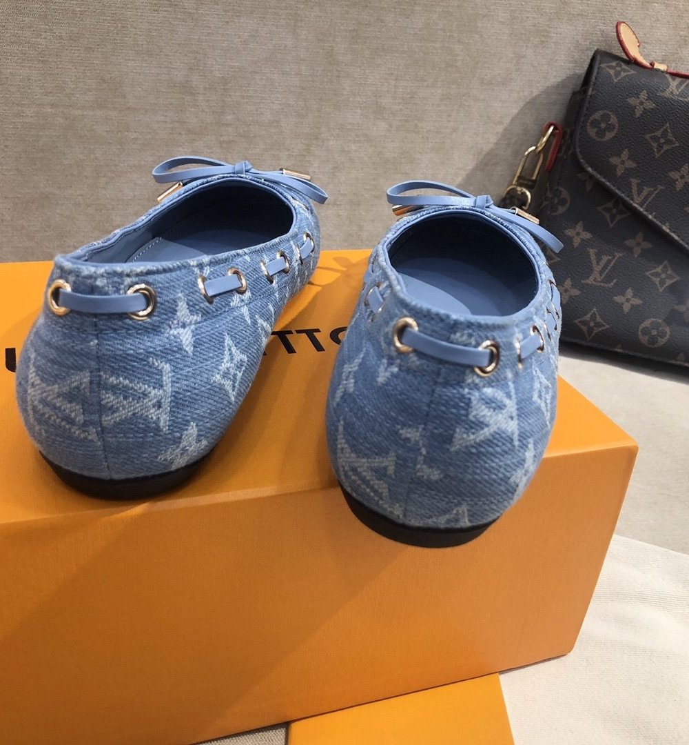 Louis Vuitton Gloria Flat Loafer Blue For Women LV