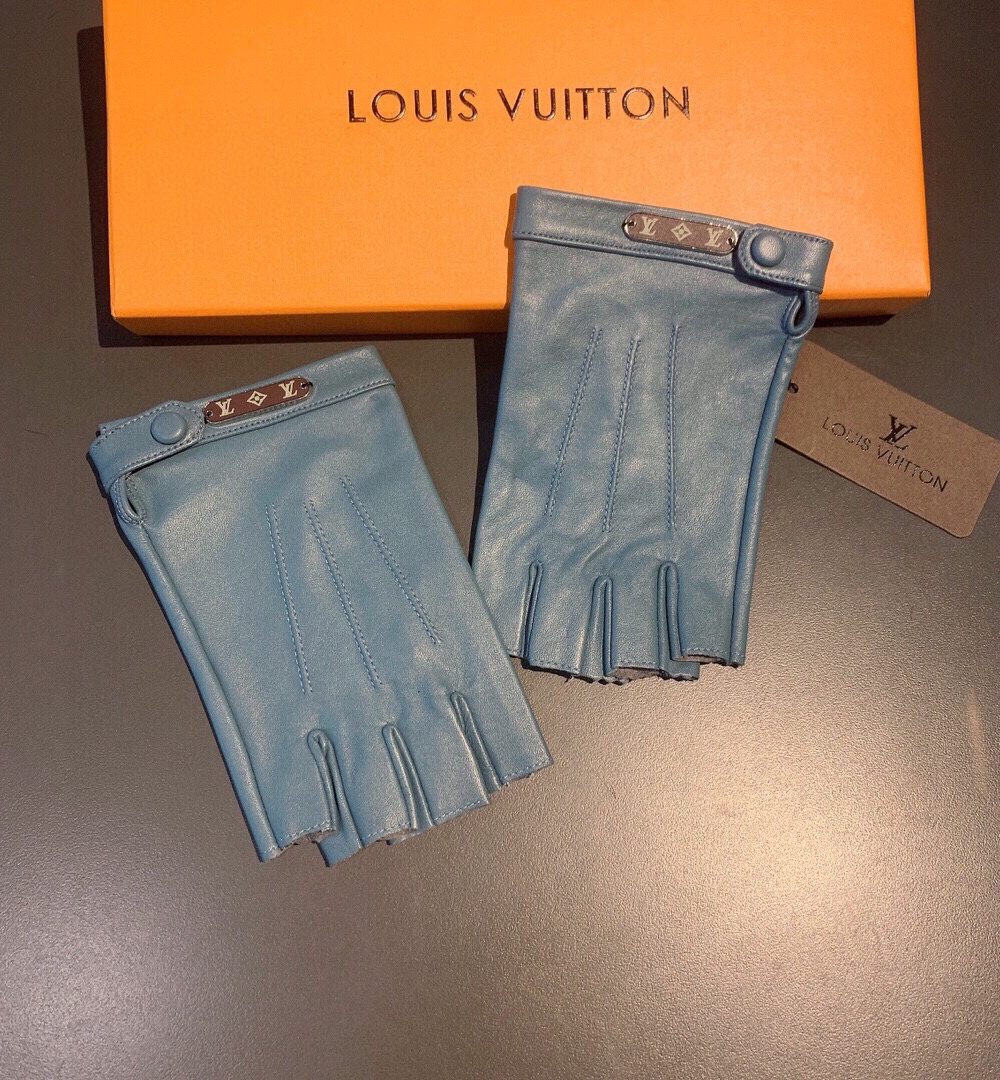 Louis Vuitton Gloves In Blue