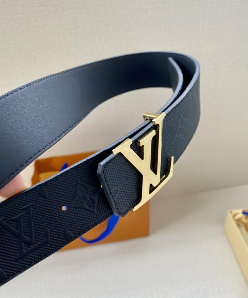 1:1 Replica Louis Vuitton Iconic Reversible LV Belt Black LV Women Belt