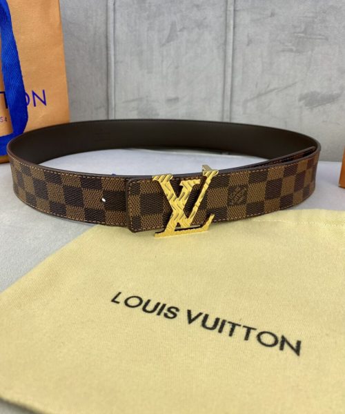 1:1 Replica Louis Vuitton Iconic Reversible LV Belt Brown LV Women Belt