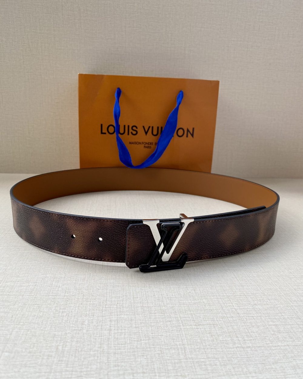 1:1 Replica Louis Vuitton Iconic Reversible LV Belt Brown LV Women Belt
