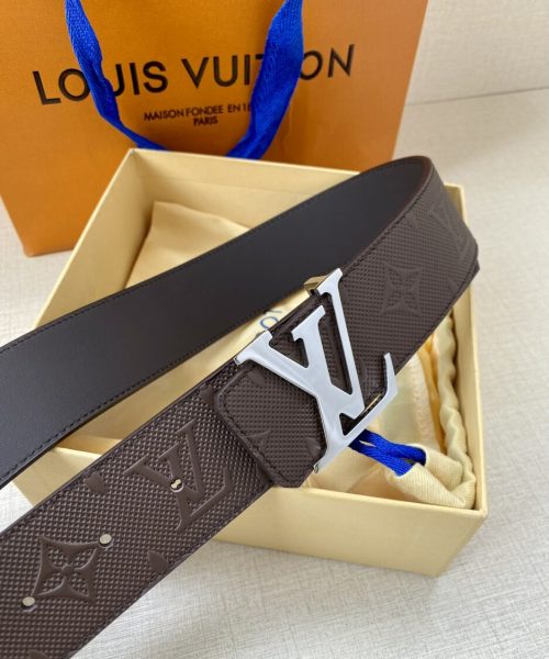 1:1 Replica Louis Vuitton Iconic Reversible LV Belt Brown LV Women Belt