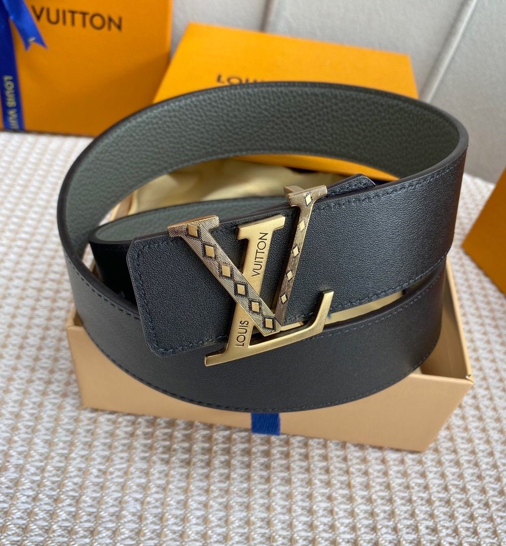 1:1 Replica Louis Vuitton Iconic Reversible LV Belt Grey LV Women Belt