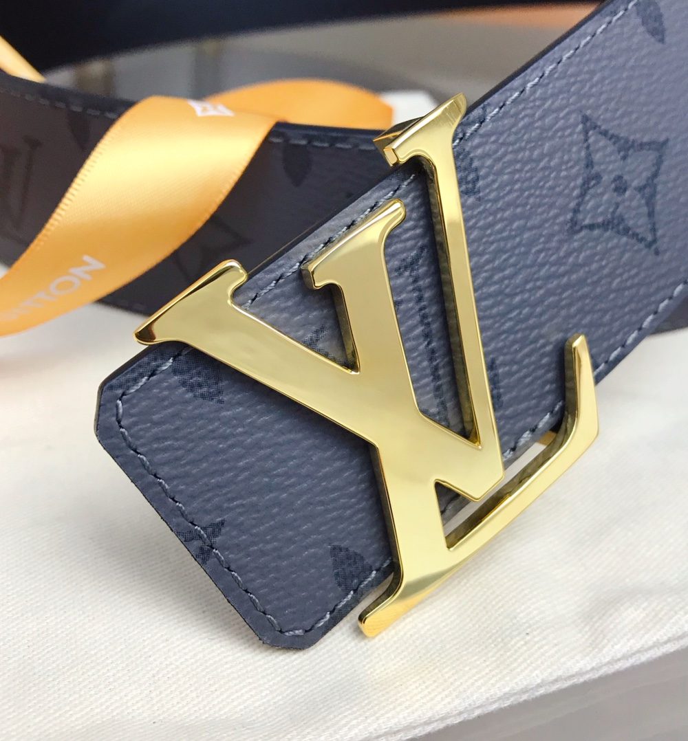 1:1 Replica Louis Vuitton Initiales Reversible LV Belt Monogram Eclipse LV Women Belt