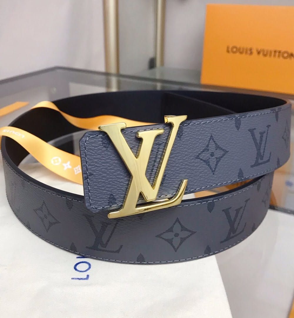 1:1 Replica Louis Vuitton Initiales Reversible LV Belt Monogram Eclipse LV Women Belt