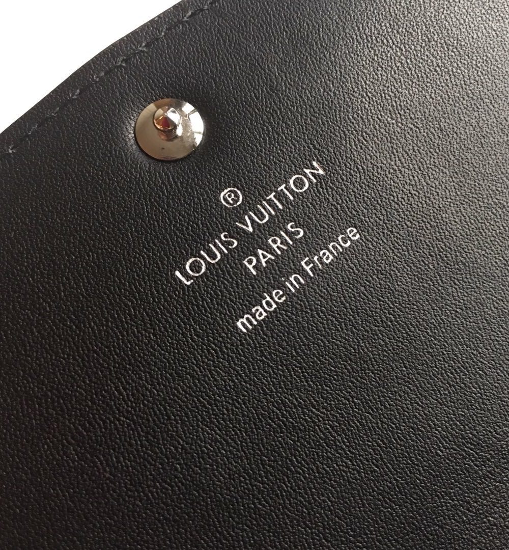 1:1 Replica Louis Vuitton Iris Compact Wallet Mahina Black For Women, Women's Wallet 4.7in/12cm LV M62540