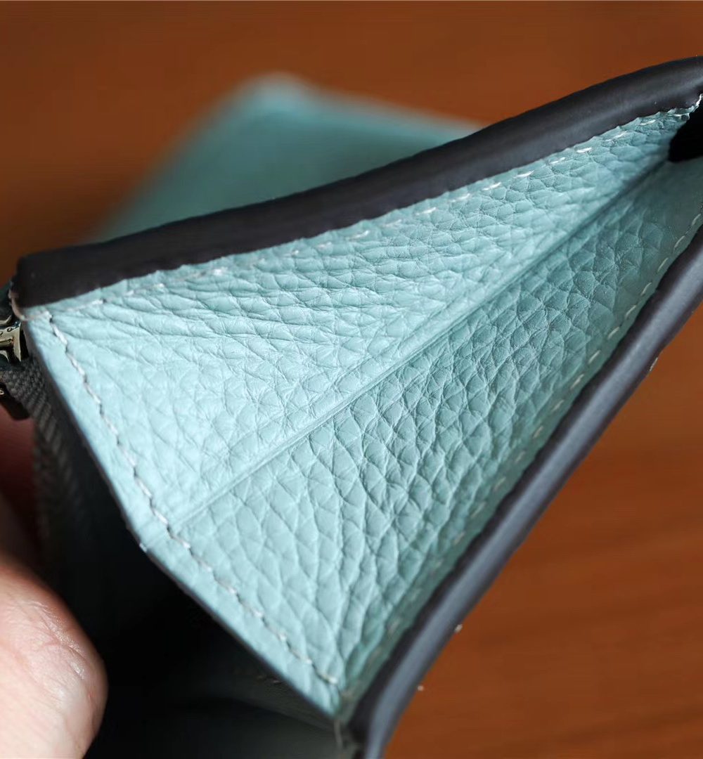 1:1 Replica Louis Vuitton Iris Compact Wallet Mahina Light Blue For Women, Women's Wallets 4.2in/12cm LV