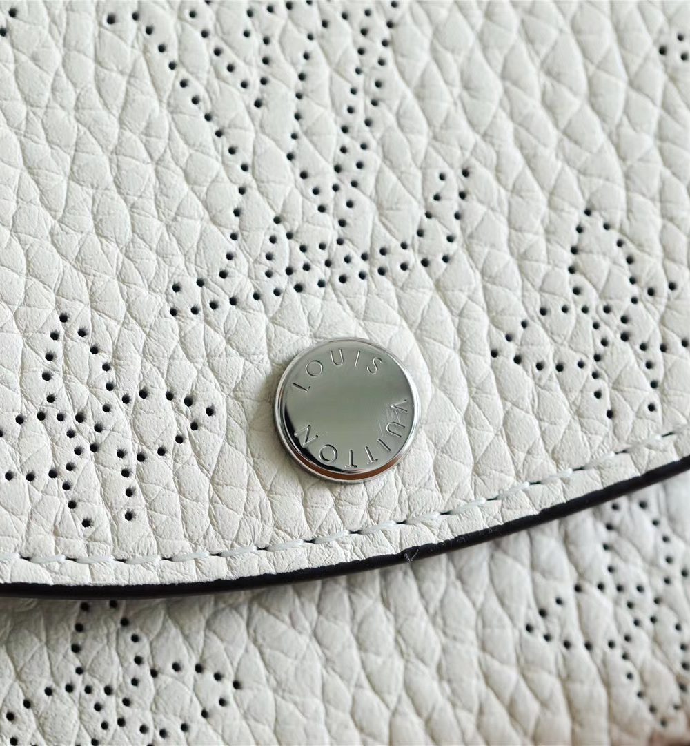 1:1 Replica Louis Vuitton Iris Compact Wallet Mahina White For Women, Women's Wallets 4.2in/12cm LV