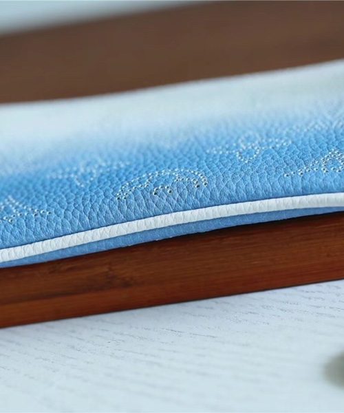 1:1 Replica Louis Vuitton Key Pouch Mahina Magnolia Blue For Women, Women's Wallets 5.1in/13cm LV 