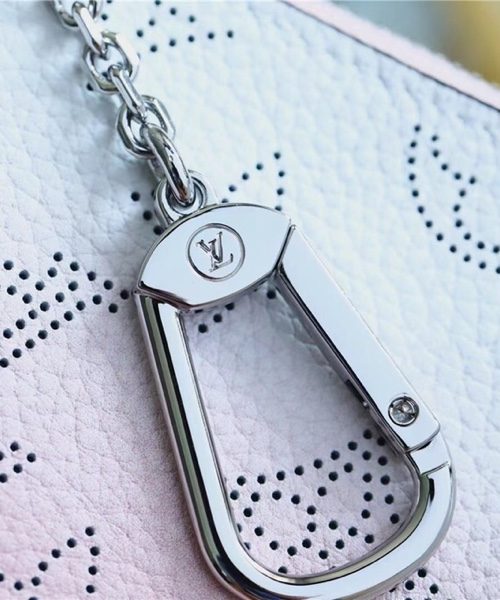 1:1 Replica Louis Vuitton Key Pouch Mahina Magnolia Pink For Women, Women's Wallets 5.1in/13cm LV M69508