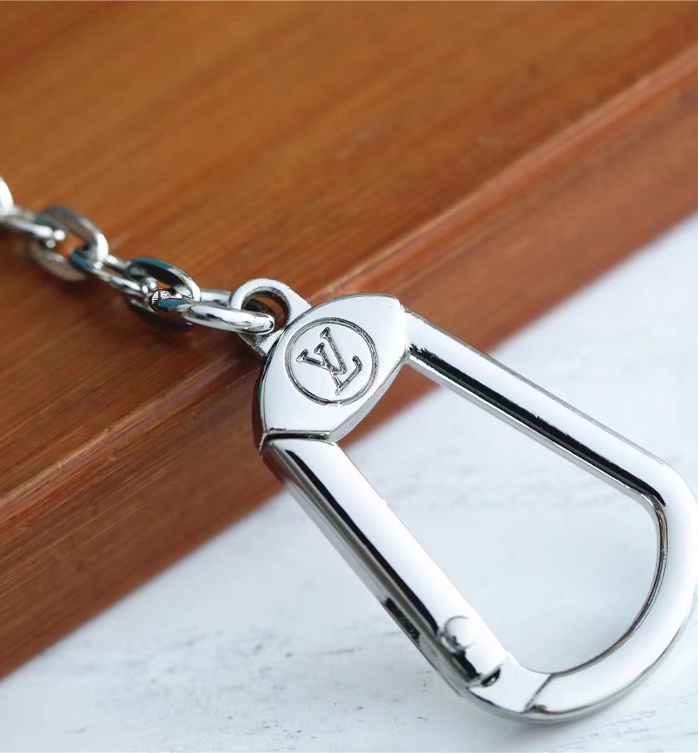 1:1 Replica Louis Vuitton Key Pouch Mahina White For Women, Women's Wallets 5.1in/13cm LV