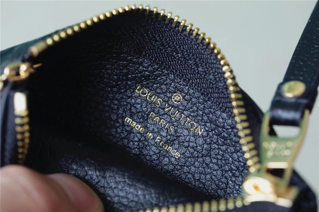 1:1 Replica Louis Vuitton Key Pouch Monogram Empreinte Black For Women, Women's Wallets 4.7in/12cm LV M80879 - Image 7