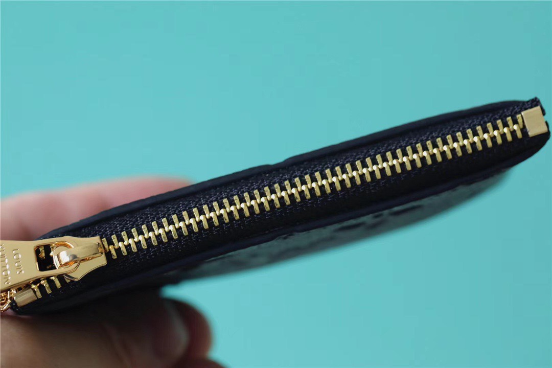 1:1 Replica Louis Vuitton Key Pouch Monogram Empreinte Black For Women, Women's Wallets 4.7in/12cm LV M80879 - Image 8