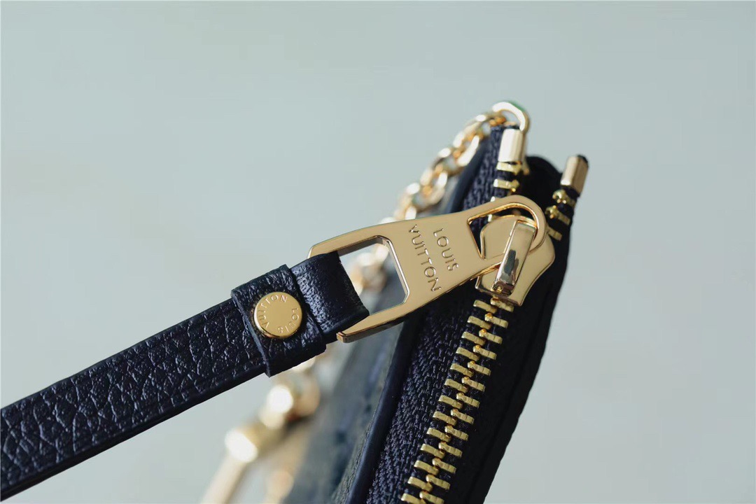 1:1 Replica Louis Vuitton Key Pouch Monogram Empreinte Black For Women, Women's Wallets 4.7in/12cm LV M80879 - Image 3