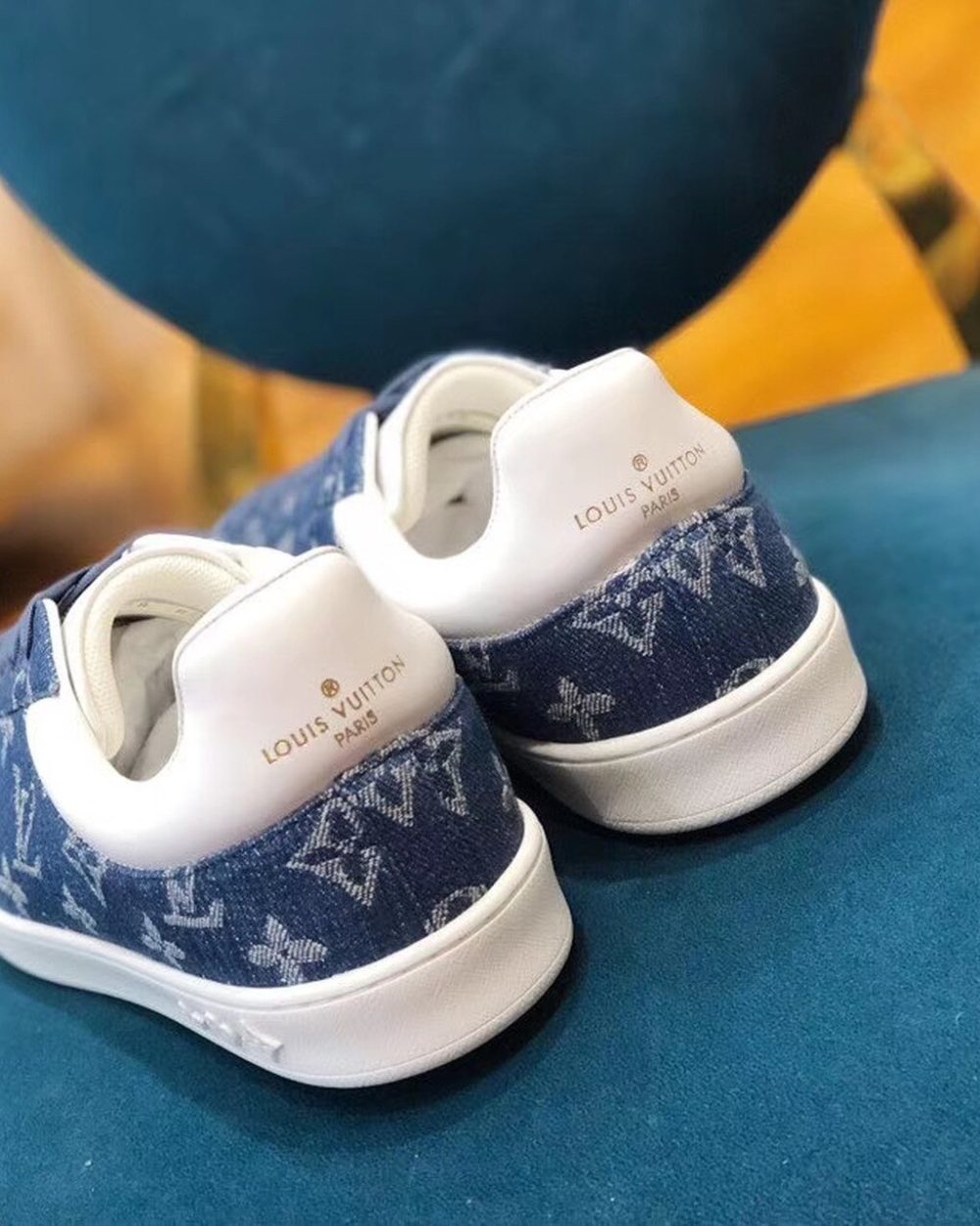 Louis Vuitton Luxembourg Sneaker Monogram Canvas Blue For Women LV