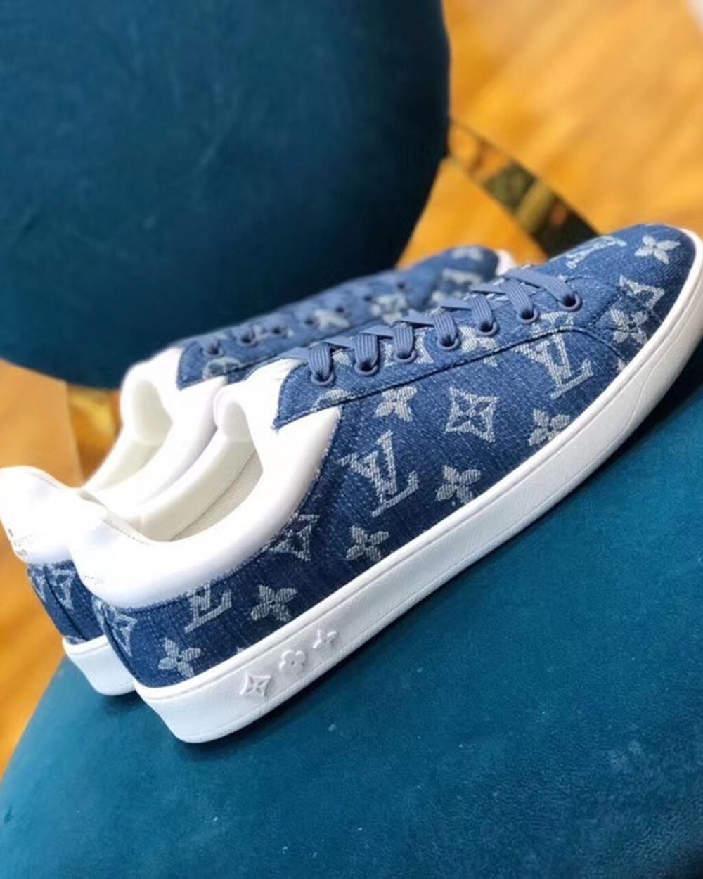 Louis Vuitton Luxembourg Sneaker Monogram Canvas Blue For Women LV