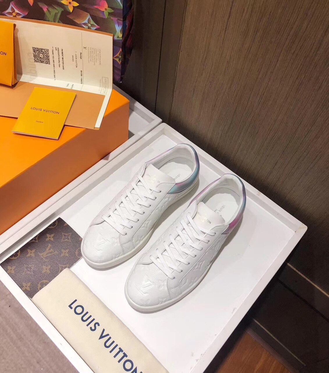 Louis Vuitton Luxembourg Sneaker Monogram Canvas White For Women LV - Image 2