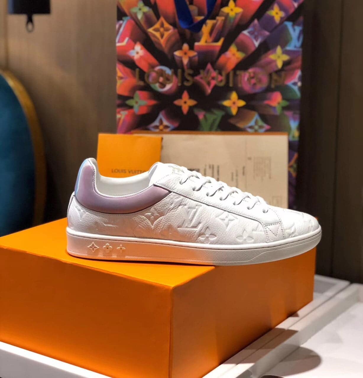 Louis Vuitton Luxembourg Sneaker Monogram Canvas White For Women LV