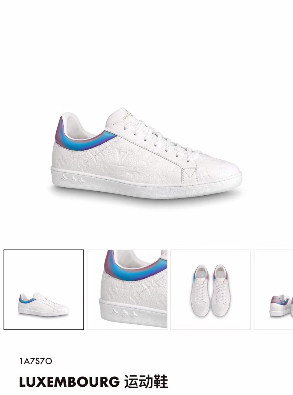 Louis Vuitton Luxembourg Sneaker Monogram Canvas White For Women LV - Image 9