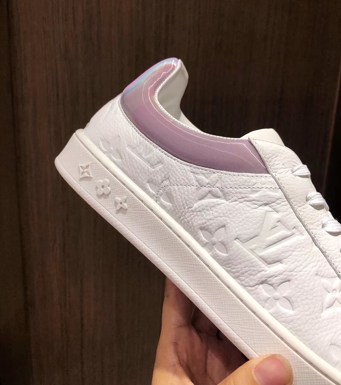 Louis Vuitton Luxembourg Sneaker Monogram Canvas White For Women LV - Image 3