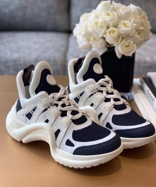 Louis Vuitton LV Archlight Sneaker Mix Of Materials Navy Blue For Women LV