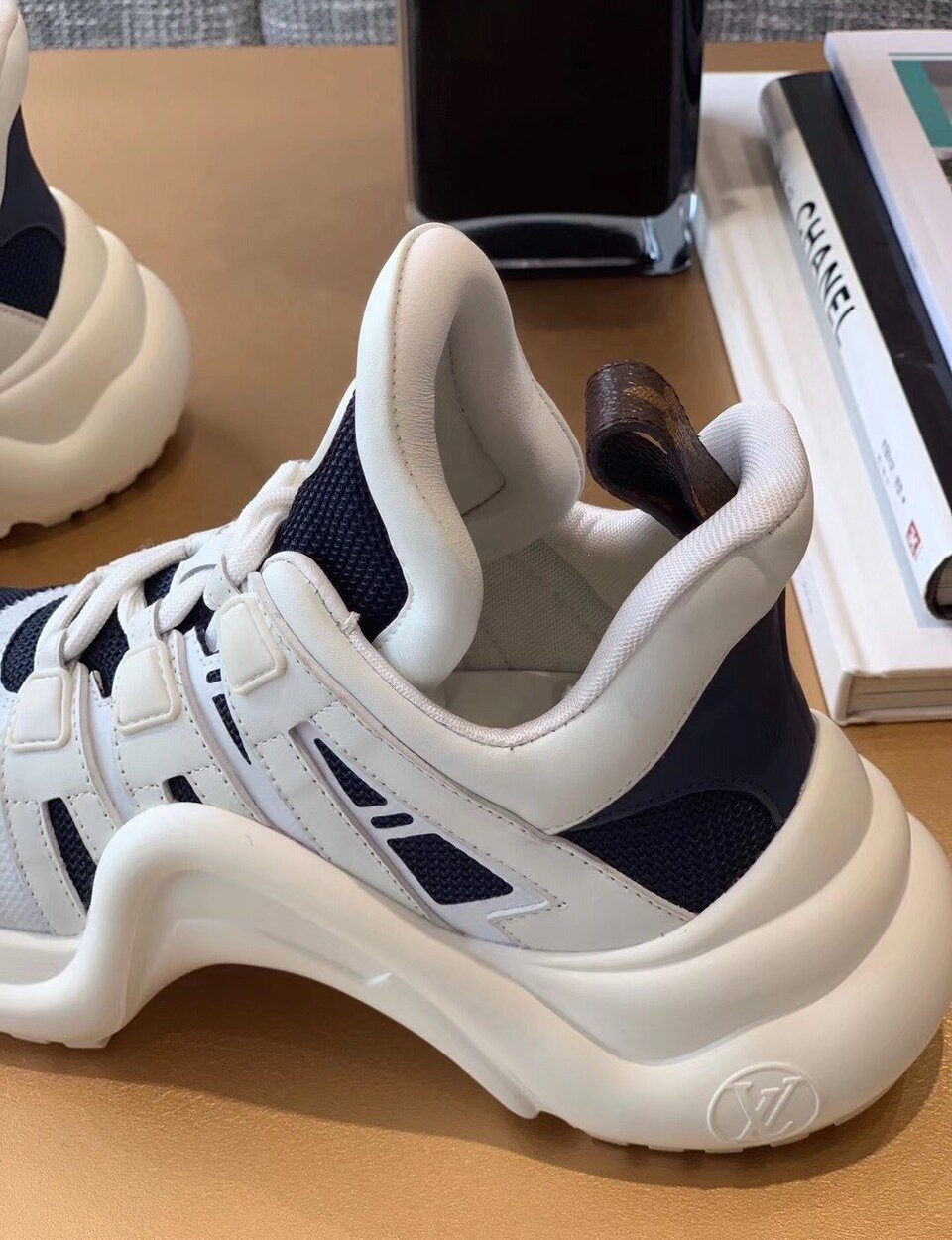 Louis Vuitton LV Archlight Sneaker Mix Of Materials Navy Blue For Women LV