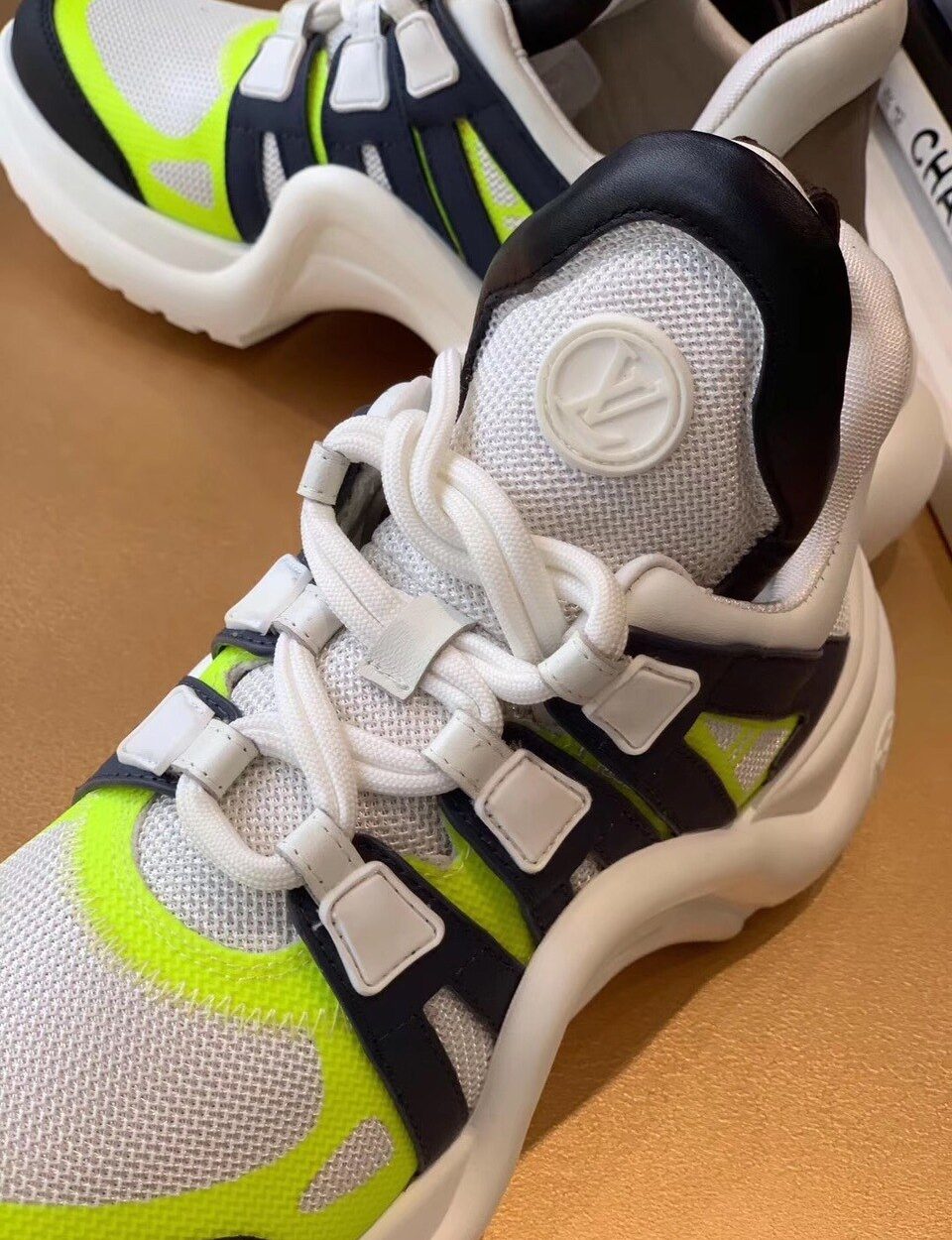 Louis Vuitton LV Archlight Sneaker Patent Monogram Material Black/White For Women LV