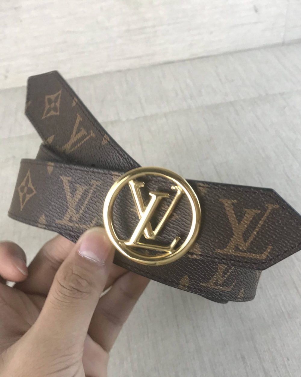 1:1 Replica Louis Vuitton LV Circle Reversible Belt Monogram Canvas, LV Women Belt M0564U