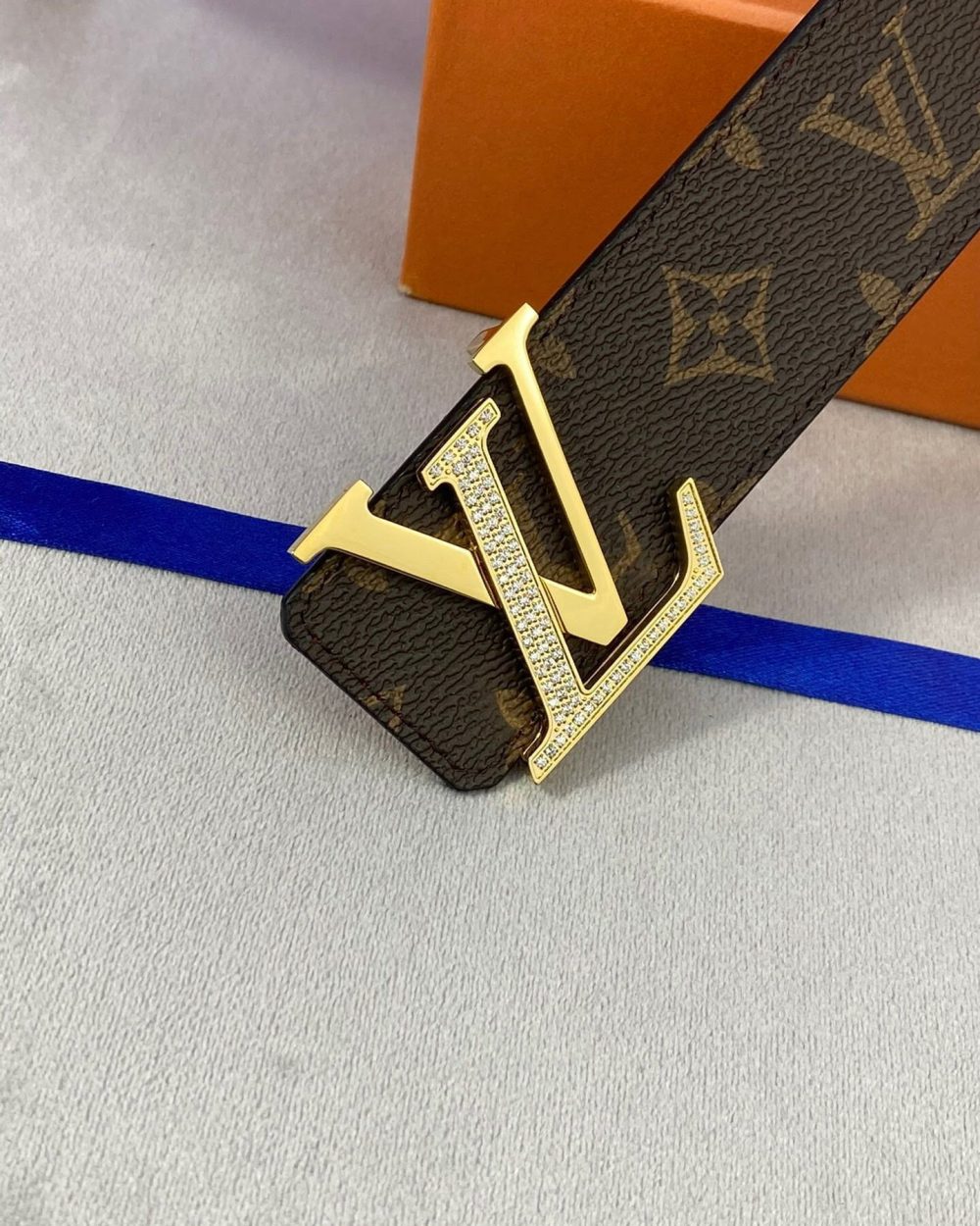 1:1 Replica Louis Vuitton LV Diamond Reversible Belt Monogram Canvas, LV Women Belt