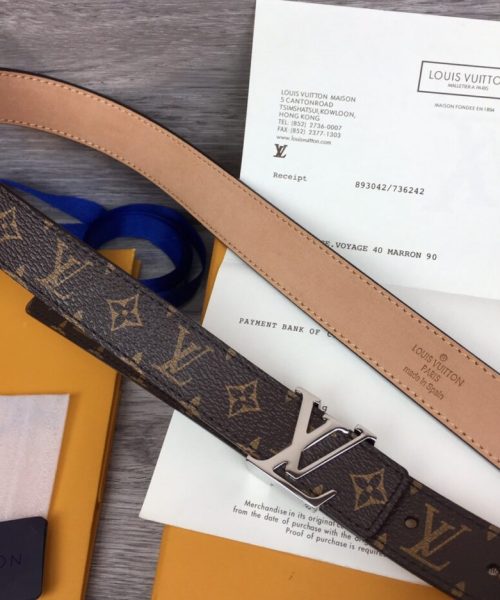 1:1 Replica Louis Vuitton LV Iconic Reversible Belt Monogram Canvas, LV Women Belt M0527V