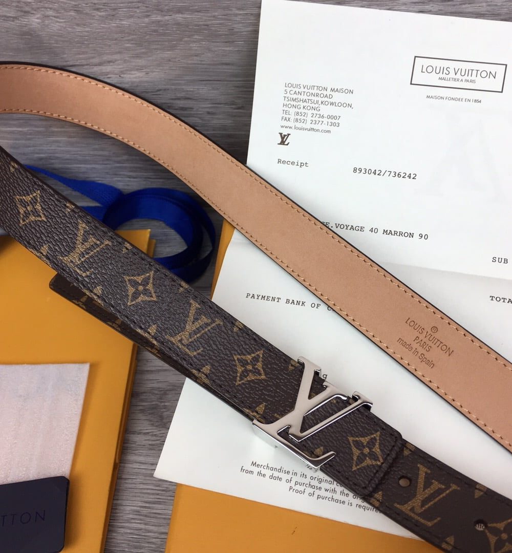 1:1 Replica Louis Vuitton LV Iconic Reversible Belt Monogram Canvas, LV Women Belt M0527V