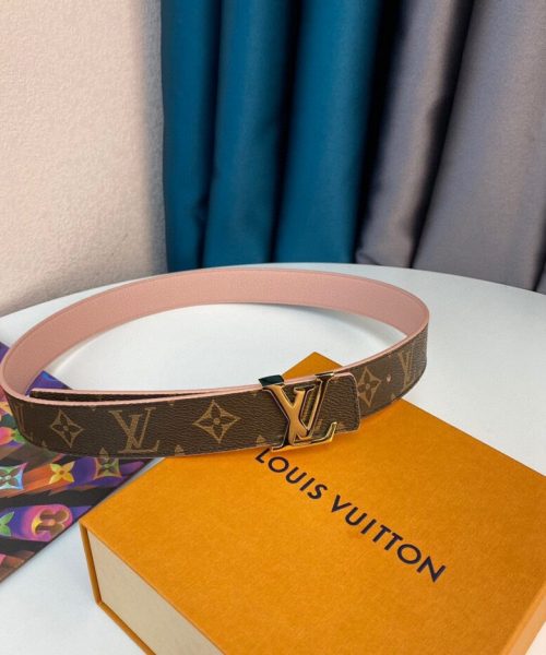 1:1 Replica Louis Vuitton LV Iconic Reversible Belt Monogram Canvas, LV Women Belt M0557V