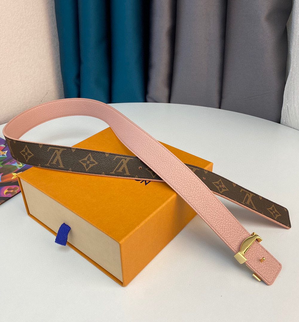 1:1 Replica Louis Vuitton LV Iconic Reversible Belt Monogram Canvas, LV Women Belt M0557V