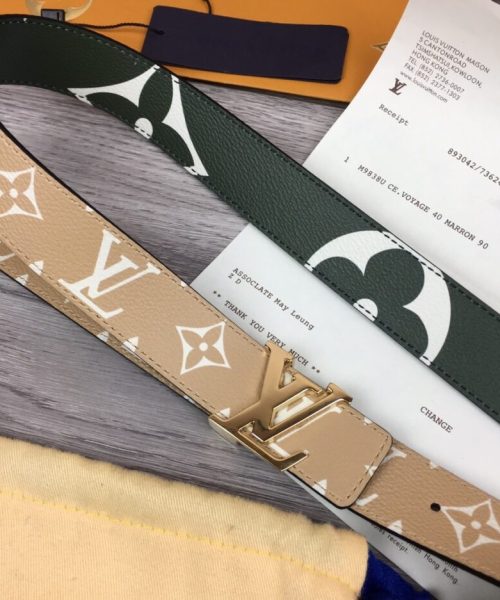 1:1 Replica Louis Vuitton LV Iconic Reversible Belt Monogram, LV Women Belt