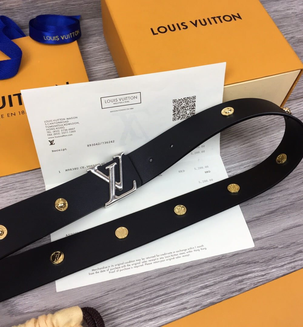 1:1 Replica Louis Vuitton LV Iconic Reversible Belt Silver Toned Hardware LV Women Belt