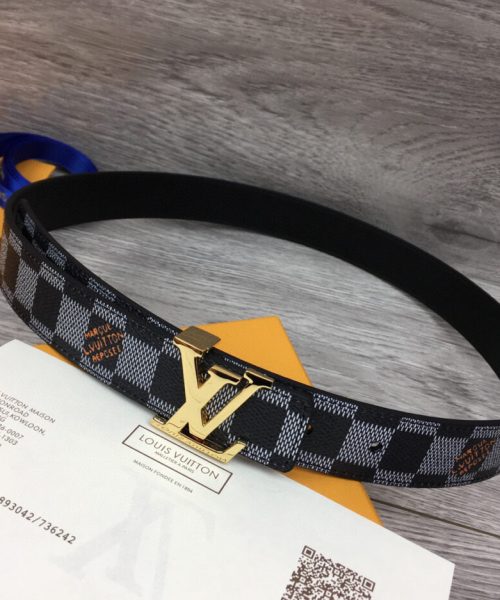 1:1 Replica Louis Vuitton LV Initiales Belt Black