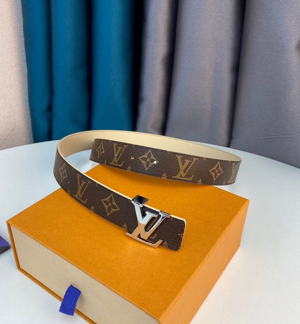 1:1 Replica Louis Vuitton LV Initiales Reversible Belt Monogram Canvas, LV Women Belt