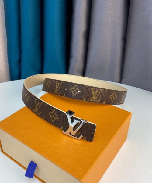1:1 Replica Louis Vuitton LV Initiales Reversible Belt Monogram Canvas, LV Women Belt