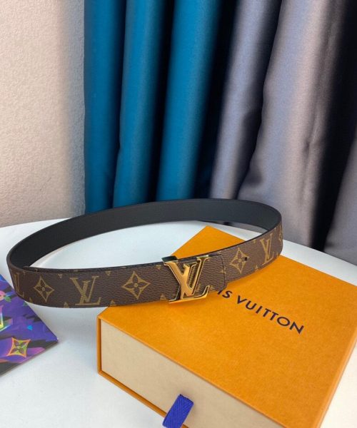 1:1 Replica Louis Vuitton LV Initiales Reversible Belt Monogram Canvas, LV Women Belt