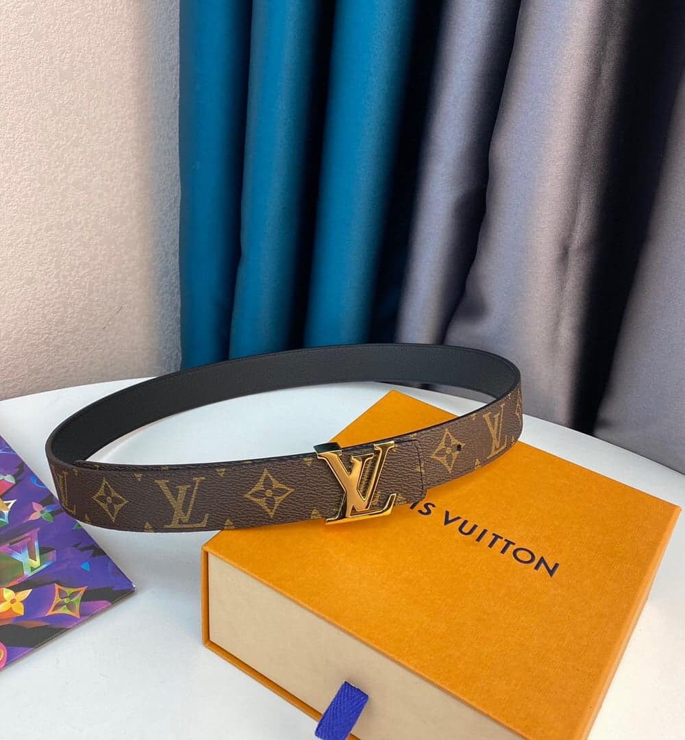 1:1 Replica Louis Vuitton LV Initiales Reversible Belt Monogram Canvas, LV Women Belt